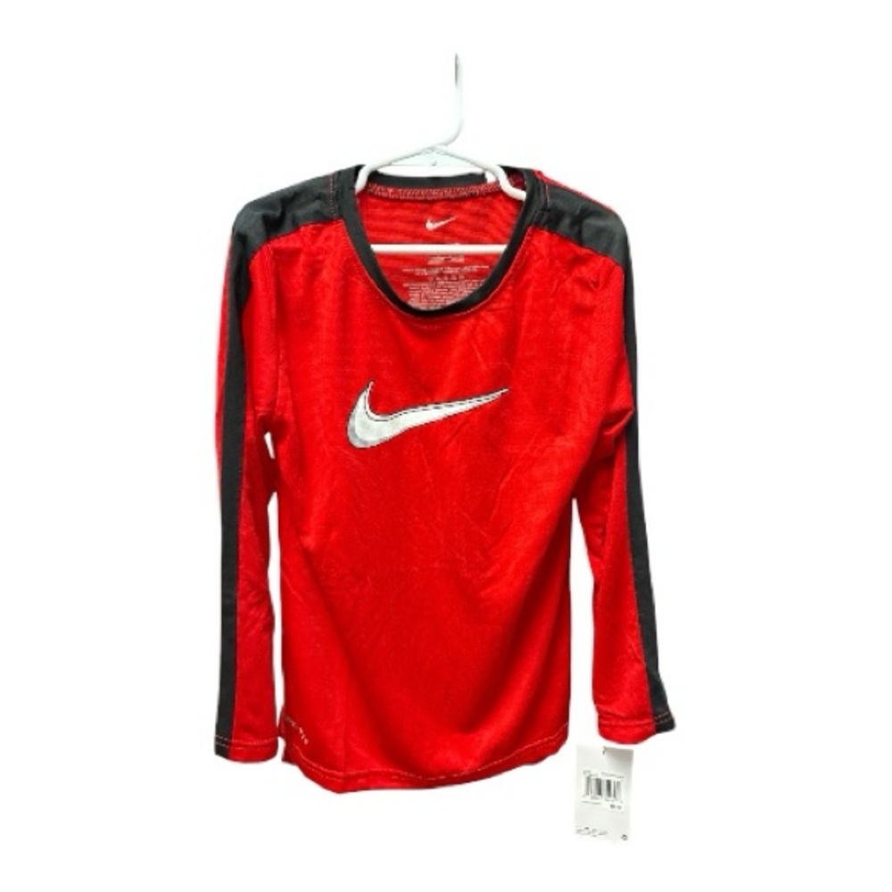 Nike Kids Red Long Sleeve Shirt size 7 kids New